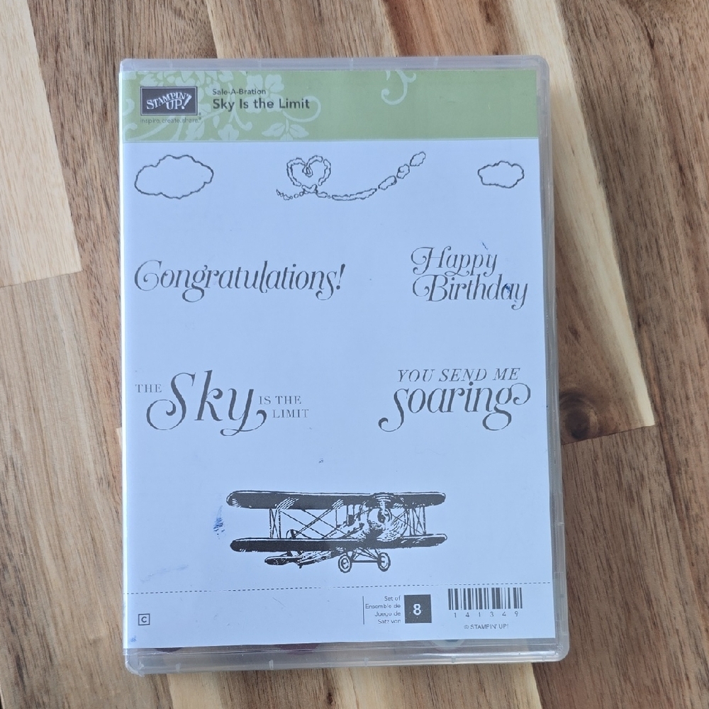 Stampin' Up! Sky Is the Limit Stamp Set - Black and Green